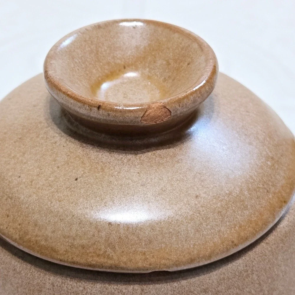 Frankoma Pottery 2 Cup Tea Pot Plainsman Brown Tan 6J